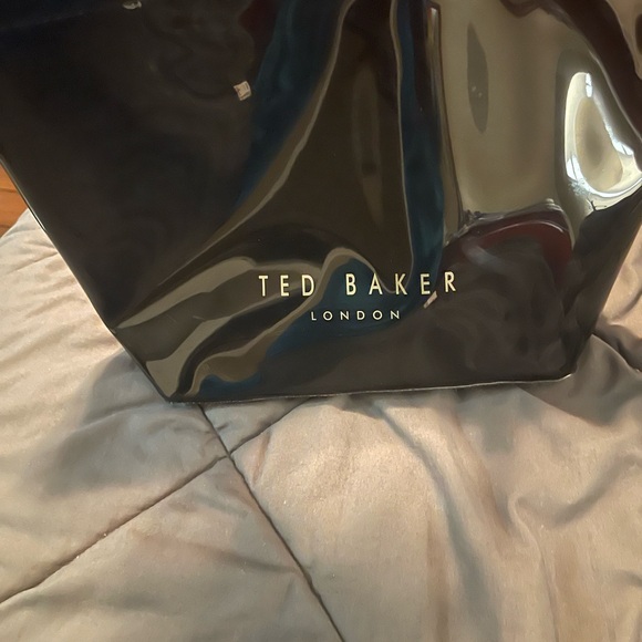 Ted Baker Glossy Black Tote with Bow - Picture 3 of 5
